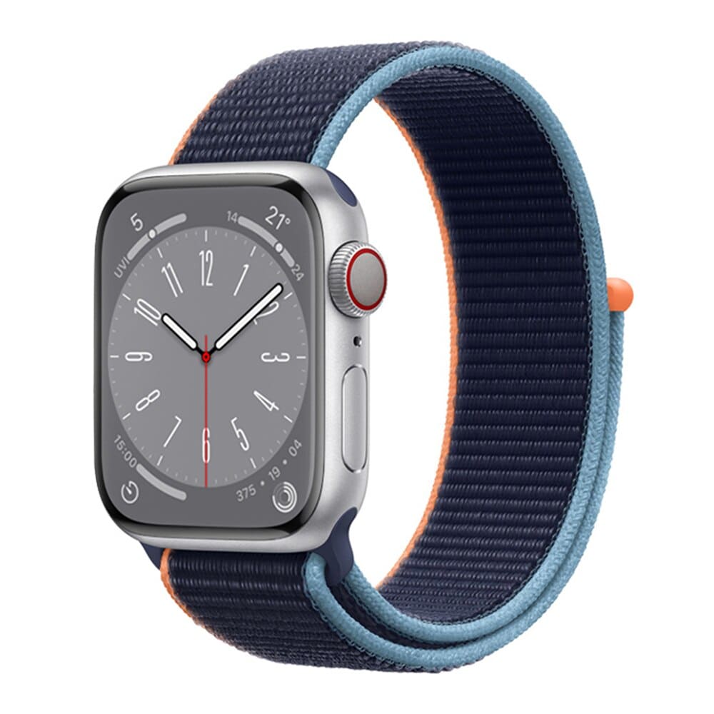 Nylon - Armband mit Klettverschluss - Dark Sea Blue / 38 - 40 - 41 mm Apple Watch Armband