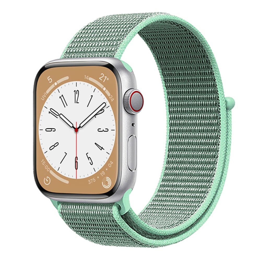 Nylon - Armband mit Klettverschluss - Marine Green / 38 - 40 - 41 mm Apple Watch Armband
