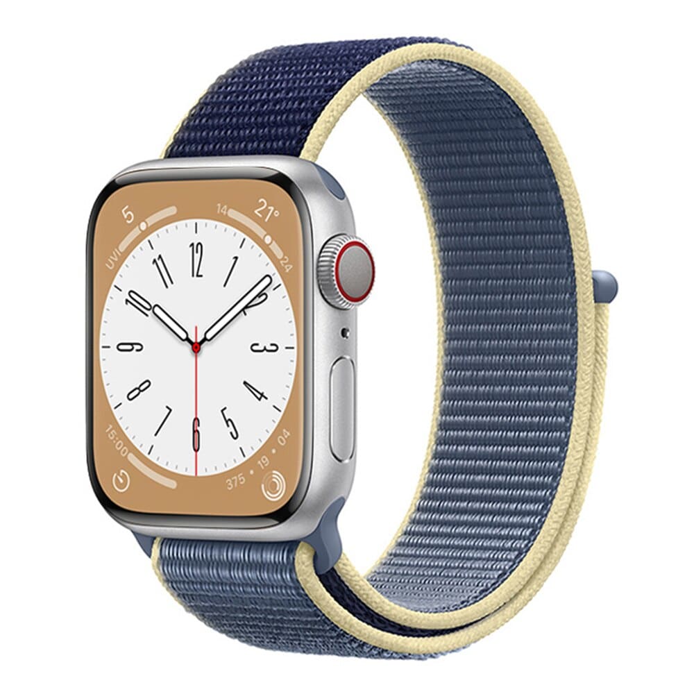 Nylon - Armband mit Klettverschluss - Ocean blue / 38 - 40 - 41 mm Apple Watch Armband