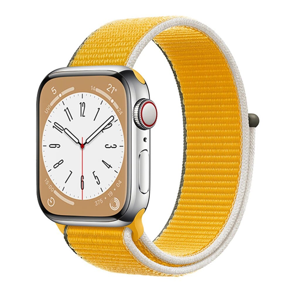 Nylon - Armband mit Klettverschluss - Sunflower / 38 - 40 - 41 mm Apple Watch Armband