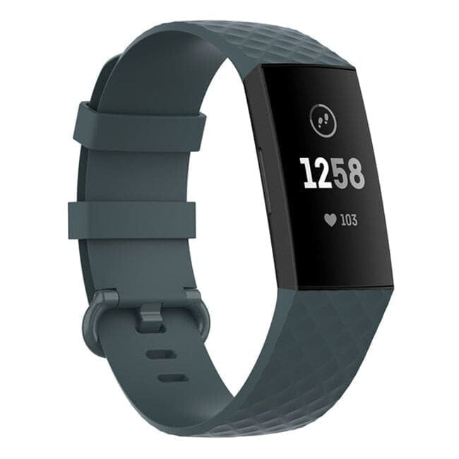 Silikon Armband für Fitbit Charge (3/4) - Teal / S - Fitbit Armband