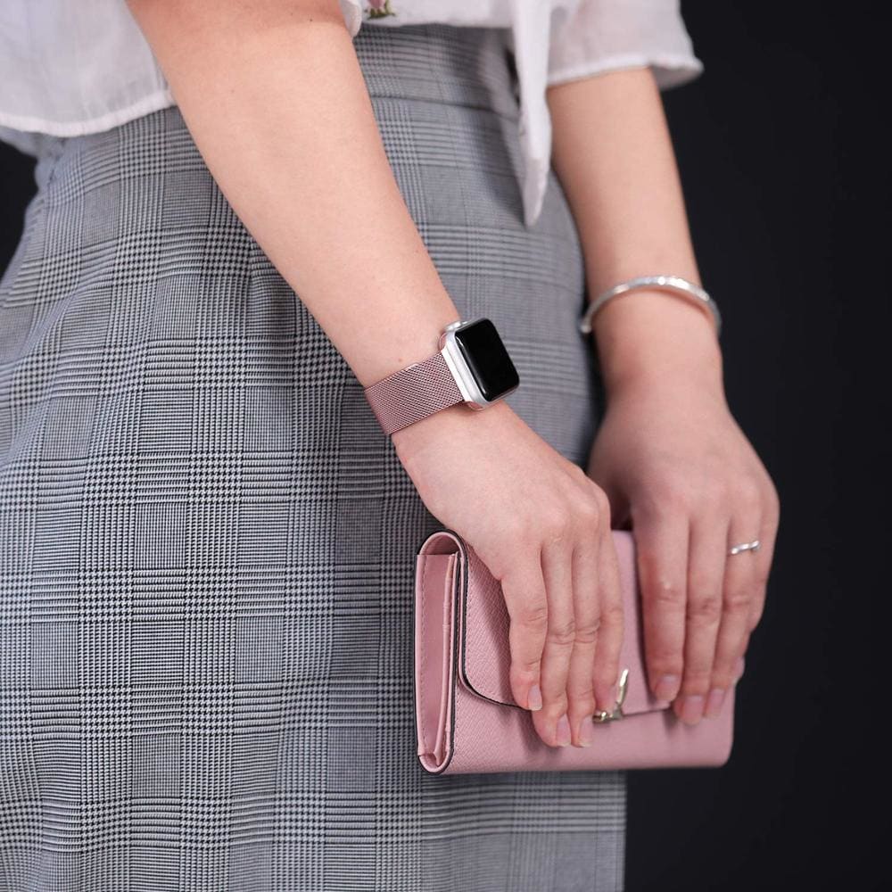Klassisches Milanaise Armband aus Edelstahl - Apple Watch Armband