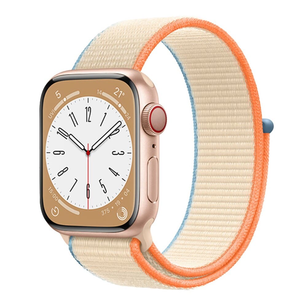 Nylon-Armband mit Klettverschluss - Cream / 38-40-41 mm - Apple Watch Armband