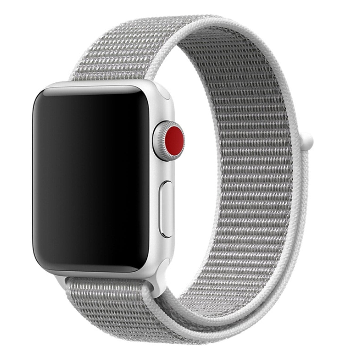 Nylon-Armband mit Klettverschluss - Seashell / 38-40-41 mm - Apple Watch Armband
