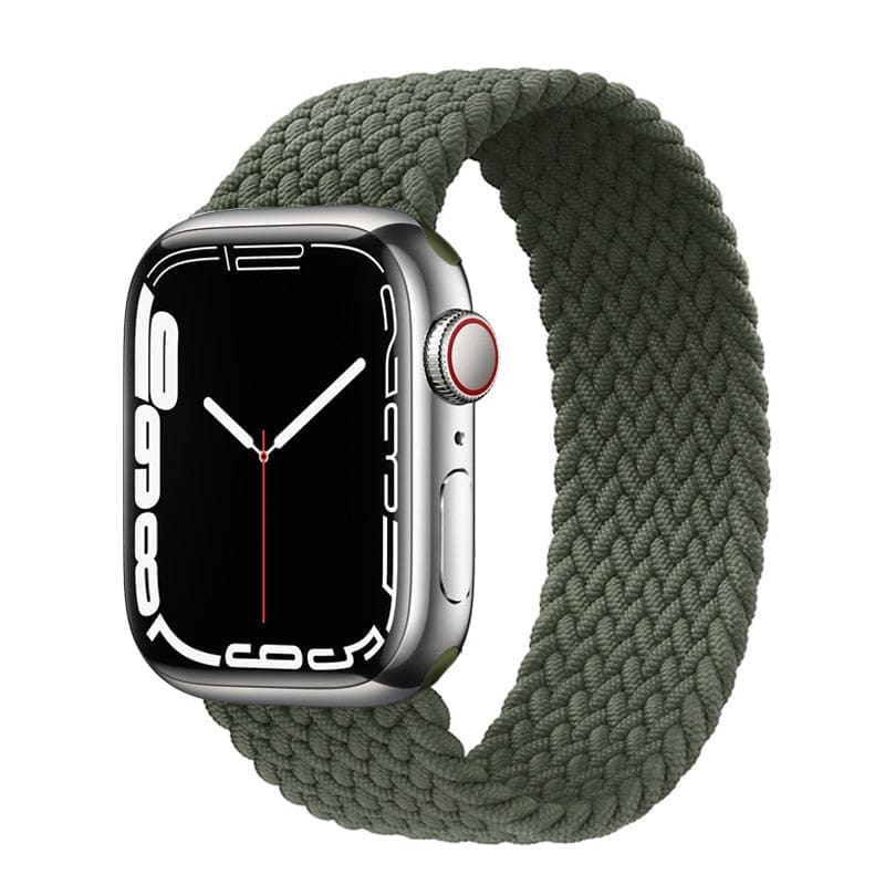 Solo Loop • elastisches Armband - Militärgrün / S / 38-40-41 mm - Apple Watch Armband
