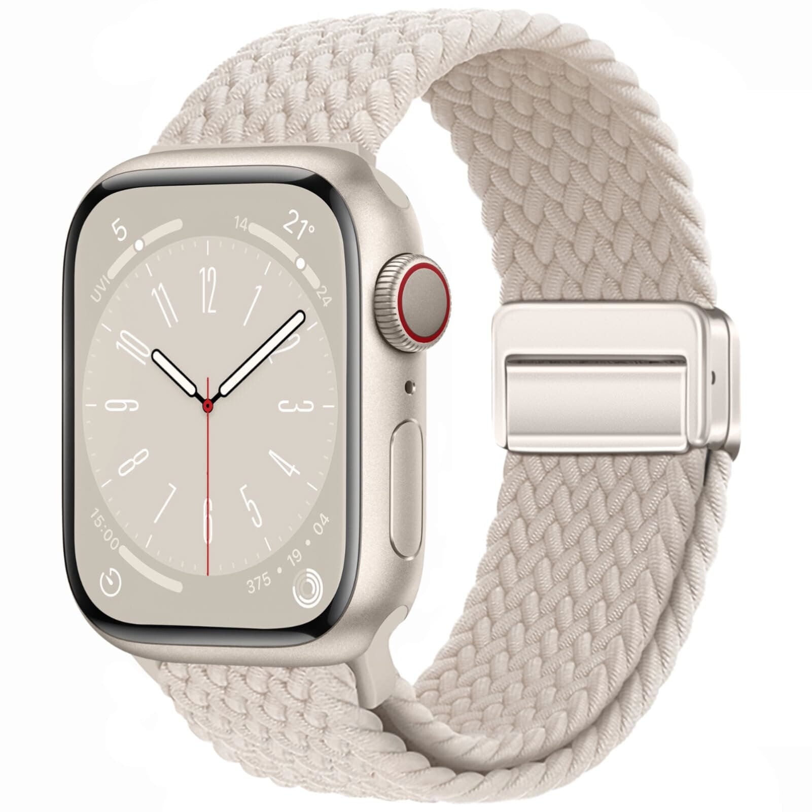 Solo Loop • elastisches Armband mit Magnet-Verschluss - Starlight / 38-40-41 mm - Apple Watch