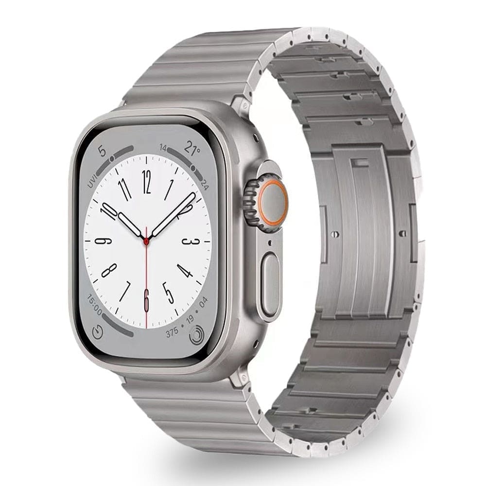 Titan Gliederarmband - Silber / 38 mm - Apple Watch Armband